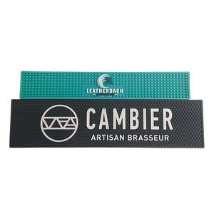 Custom Branded Silicone PVC Bar Mat Rubber Pub Runner Spill Pad Beer Rail Mat Drip Tray Non Slip Service Mat Table Mat Coaster - Product Image 2