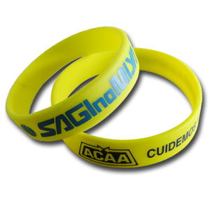 Pulseras de Silicona Promocionales, Pulseras Elásticas de Goma con Logotipo Personalizado Impreso por Sublimación para Deportes y Eventos - Product Image 1