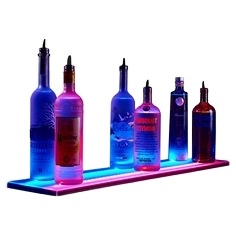 Support à bouteilles de vin en acrylique LED avec bouteille – Présentoir à vin lumineux pour les magasins de vin et les commerces de détail - Product Image 2