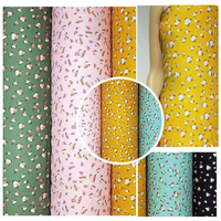 Beliebte bunte bequeme gewebte Popel ine Viskose Blumen gedruckt benutzer definierte Challis 100% Rayon Viscos Blumen stoffe für Rock Kleid