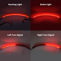 Feu arrière LED pour garde-boue arrière de moto, clignotant rouge, feu stop, feu de position pour Harley Softail Fat Bob FXFB FXFBS 2018 et plus tard