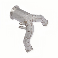 Downpipe Knalpot Berinsulasi High Flow 200 CELL untuk Porsche Cayenne 9YA 3.0T 2019-2024 Pipa Turbo Performa OEM 100% Cocok