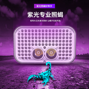 Lampe frontale portable rechargeable Scorpion à lumière violette pour la randonnée, le camping et la recherche - Product Image 1