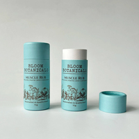 Stick déodorant push-up, baume à lèvres bio dans un tube en papier écologique, baume à lèvres, stick solaire, taille personnalisée avec design anti-humidité
