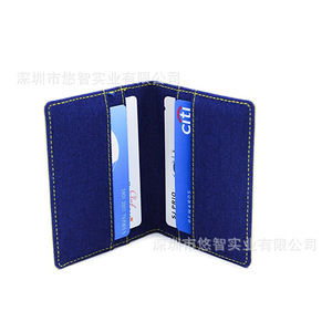 Stylish canvas <b>document</b> <b>holder</b>/card sleeve, passport <b>holder</b>, multi-card slot card <b>holder</b>, public transport card sleeve, logo - Product Image 4