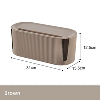 Nouvelle boîte de gestion de câbles en plastique pour bureau, anti-poussière, organisateur de câbles et multiprises avec couvercle pour la maison et le bureau