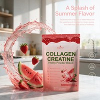 Créatine+ Multi Collagène de Haute Qualité pour Hommes et Femmes Sans Sucre Absorption Supérieure Favorise la Masse Musculaire Maigre et la Force 285g OEM/ODM