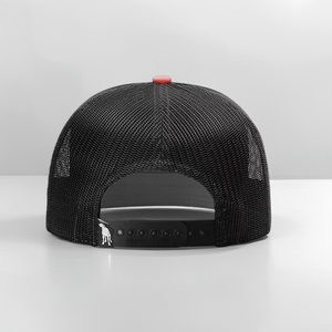 Casquette de baseball réglable à 7 panneaux style Ri 168 avec logo brodé personnalisé, visière plate et dos en maille - Product Image 6