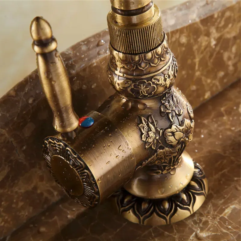 Solid Brass Bathroom Faucet Bathroom Taps Hot Cold Basin Mixer Modern Luxury Water Faucet for Hotel Bathroom Washbasin Faucet