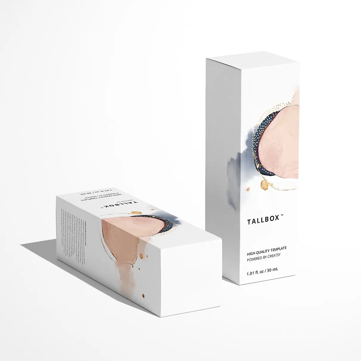 Imballaggio in cartone di carta con Logo personalizzato ripiegata eco-friendly scatola piccola bottiglia cosmetica per rossetto di bellezza confezione regalo di siero