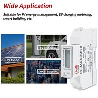 Compteur intelligent monophasé homologué MID avec communication RS485, type direct, 100A MAX, pour mesure du courant en mode net metering