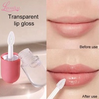 Brillant à lèvres de nouvelles de logo personnalisé OEM/ODM capsule de 5ml de longue durée crème brillante végétalienne scintillante ingrédients transparents pour un changement de marque à basse quantité minimale de commande
