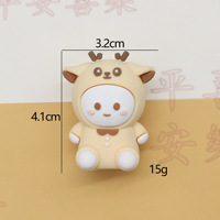 Soododo 2026 Taille-crayon portable mignon style coréen motif animal de dessin animé, Gommes magiques en gros