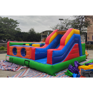 Inflatable lâu đài <span class=keywords><strong>bouncy</strong></span> khóa học trở ngại ngoài trời Inflatable <span class=keywords><strong>Bouncer</strong></span> nhà nhảy với trượt - Product Image 3