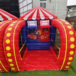 Yuedongインフレータブル5 in 1プレイゲームカーニバルコンボバスケットボールサッカーダーツリングトステーマハウス - Product Image 4