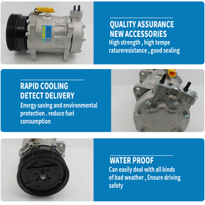 SD7V16 compressore AC compressore de per PEUGEOT 607 408 807 <span class=keywords><strong>CITROEN</strong></span> C5 <span class=keywords><strong>C8</strong></span> parnet 6453NJ 6453NH 9642800780 TSP0155418 92020153 - Product Image 5