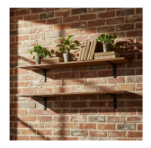 Étagères <span class=keywords><strong>murales</strong></span> <span class=keywords><strong>longues</strong></span> et robustes DINZI LVJ, 47,3 pouces, ensemble de 2 étagères flottantes extra larges, supports métalliques robustes - Product Image 2