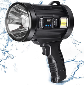 Có thể sạc lại Spotlight đèn pin, siêu sáng 200000 <span class=keywords><strong>lumen</strong></span> Spotlight với đứng với 3 Chế Độ Chính và 4 bộ lọc màu sắc, LED - Product Image 1