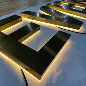 Letrero Comercial Iluminado LED 3D Personalizado ZZC, Letras Acrílicas Retroiluminadas, Certificación ISO9001, Alta Visibilidad, Garantía de 2 Años - Product Image 5