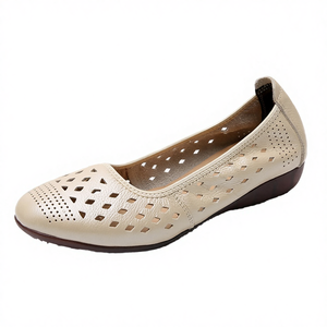 Mocasines Suaves con Diseño Perforado para Primavera/Verano, Transpirables, para Trabajo, Ocio y Uso Diario, Moda Femenina, Genuinos - Product Image 3