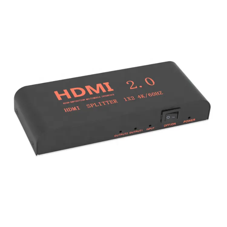 Toptan uzatın ekran amplifikatör çift monitör HD Switcher ses Video 4k 60Hz HDTV Splitter S2.0 cadı Splitter 1 2 Out