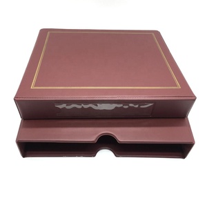 Cá nhân 3-Ring Trường hợp Chất kết dính thư mục slipcase lưu trữ PVC hộp tập tin - Product Image 2