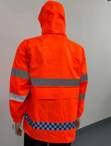 Impermeable de Alta Visibilidad Personalizado, 150D PVC, Ropa de Lluvia para Senderismo con Banda Reflectante, Diseño <span class=keywords><strong>Plegable</strong></span> para Deportes al Aire Libre - Product Image 4