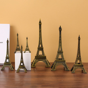 Modelo de la Torre Eiffel, Artesanía de Metal y Hierro, Decoración de Escritorio para el Hogar, Arte Decorativo en Bronce, Forma Geométrica, Estilo Parisino, Decoración de Interiores - Product Image 2