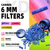 Yiwu Usine En Gros 6mm Céramique Filtre À Charbon Actif avec logo Filtre Tuyau Porte-Cigarette Accessoires Fumeurs En Gros