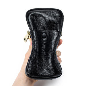 Sacs à bandoulière AndoBag pour femmes, en cuir de vache véritable, mode féminine, sac à téléphone à double fermeture éclair 6508 - Product Image 6