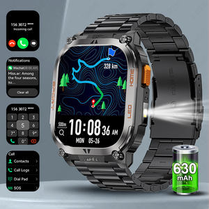 LIGE BWQX18 GPS LED lampe de poche Smartwatch Compass Dial Call Blood Oxygen Monitor Intellect Long Battery Life Watch Smart Android - Product Image 1