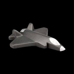 Balle anti-stress en forme d'avion de combat, personnalisable, en PU, avec logo personnalisé à imprimer - Product Image 1