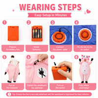 Costume de mascotte gonflable pour fête cosplay, combinaison amusante pour déguisement