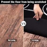 Protecteur de sol en planches, tapis en caoutchouc souple lavable, amorti, anti-rayures, antidérapant, forme personnalisée, hexagone, rectangle, tapis de chaise pour la maison