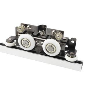 Quincaillerie de rail coulissant invisible pour porte fantôme sans rail, épaisseur de porte 40-50 mm, en alliage d'aluminium, design minimaliste - Product Image 3