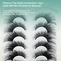 Prix d'usine Fournisseur en gros de cils Faux vison 3D en bande Cils synthétiques doux et vaporeux Cils en fibres de soie 3D