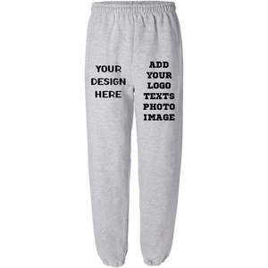 กางเกงวอร์มพิมพ์ลายหมึกพิมพ์สำหรับผู้ชาย18200ออกแบบได้ตามที่ต้องการพร้อมโลโก้ข้อความและภาพถ่ายกางเกงกลางแจ้ง - Product Image 1