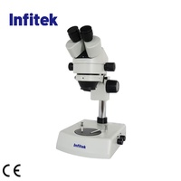 Infitek Magnification 7X-45X Binocular Stereo/ Stereoscopic Microscope with CE