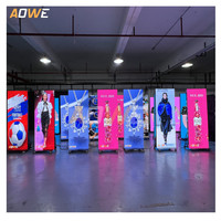 Écran d'affichage LED mobile AOWE P2.5 intelligent et programmable, grand format, avec contrôle Wi-Fi, design créatif et fin