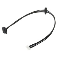 Cable adaptador de alimentación dual SATA de 6 pines, divisor 1 a 2 para conexiones de alimentación de discos duros de placa base, compatible