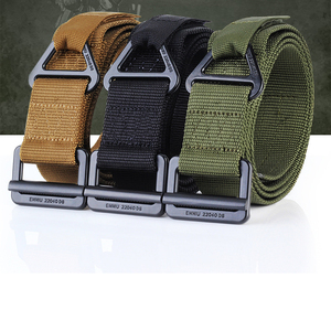 Cintura Sportiva Casual con Fibbia Scorrevole a D in Metallo, Cintura Tattica per Esterni con Fibbia in Nylon, Cintura di Marca - Product Image 2