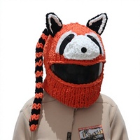 Nouvelle Housse de Casque de Moto Sportive Tout-Terrain Intégrale Décorative Style Cosplay en Polyester/Coton Faite à la Main Unisexe