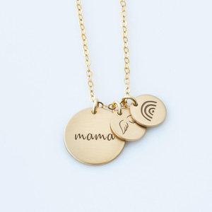 <span class=keywords><strong>Collana</strong></span> <span class=keywords><strong>con</strong></span> Ciondolo a Disco in Acciaio Inossidabile Dorato, Gioielli alla Moda, <span class=keywords><strong>Collana</strong></span> Personalizzabile <span class=keywords><strong>con</strong></span> <span class=keywords><strong>Incisione</strong></span> 'Rainbow Mama' per Donne, Regalo di Compleanno - Product Image 2