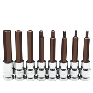 Juego de Llaves de Impacto Hexagonales de 1/2 Pulgada, Brocas Hexagonales de Acero H4-H19, Venta Directa de Fábrica, Herramientas de Reparación - Product Image 1