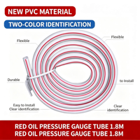 Manomètre de pression différentielle à huile rouge TEA700, plage 600 Pa, manomètre micro-pression à liquide, filtre à air de ventilation pour