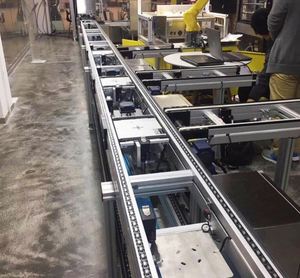 Stainless Steel New Dual-Speed Chain Conveyor Electric Motorcycle Assembly Line Pallet Conveyor System Free Flow Motorized - Product Image 6