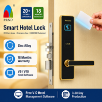 Cerradura de Hotel RFID Impermeable con Acceso por Tarjeta, Cerradura Digital Inteligente sin Llave, de Aleación de Zinc Pulido y Duradero, Anti-Robo PRND