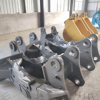 Gaohong Déniveleur de glace robuste 90 tonnes pour excavatrice, à dent unique, en acier NM400, avec moteur, garantie 1 an, en promotion