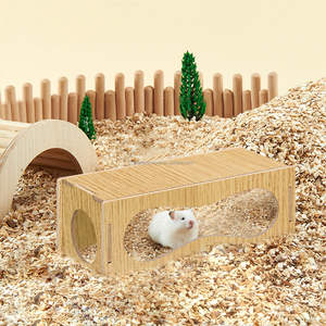 Büyük gine domuz Chinchilla cüce Hamster habitatları <span class=keywords><strong>Diy</strong></span> küçük hayvanlar için kafesleri ahşap Hamster evi yapma - Product Image 4