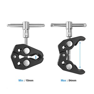 Nâng cấp 11 "khớp nối ma thuật cánh tay + siêu cua kẹp + Điện thoại thông minh Clip điện thoại + Monopod núi adapter phù hợp với - Product Image 2